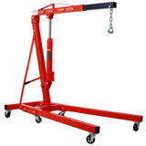 ZNTS 2 Ton Folding Engine Hoist Cherry Picker Shop Crane Hoist Lift, Heavy Duty Steel with 6 Iron Caster 81745190