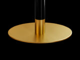 31.5" Round Modern Tulip Dining Table, Sintered Stone Tabletop with Luxury Faux Marble Print, W3316P457300