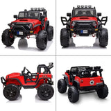 Large Wheels 2 Seater Kids Electric Car Powerful Electric Ride On Truck w/Remote Control, 2 Speeds, 22579155