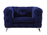 Atronia Blue Velvet Chair B2726P255740