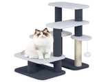 2-in-1 Cat Stairs & Tree with Sisal Scratching Post, 4 Levels Pet Steps for Elderly Cats & 45804327