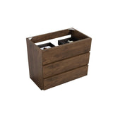 Alice-30F-105,Floor cabinet WITHOUT basin, Walnut color, With three drawers, Pre-assembled W1865107748