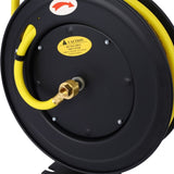 ZNTS Retractable Air Hose Reel, 1/2" Inch x 50' Ft Auto Rewind Hose-Reel, Heavy Duty Steel Air Hose Reel, W46566956