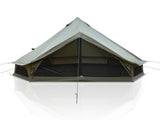 4 Season Bell Tent 13.1FT, Green Waterproof Glamping Yurt Tent with Stove Jack, Fits 8 People Family W3636P456623