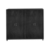 Mid Century Modern Fluted Hollowed Out Sideboard Cabinet with 2 Outlet Holes, Buffet Cabinet with W1801P288511