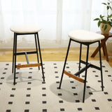 Modern Set of 2 Bar Stools Comfortable & Stylish Counter Height and Bar Height Bar Stools,Soft W2105P145999