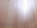 PVC Dull Polish Chairmat Protection Floor Mat 90x120x0.15cm Rectangular 75505734