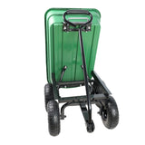Folding car Poly Garden dump truck with steel frame, 10 inches. Pneumatic tire, 300 lb capacity body W22721201
