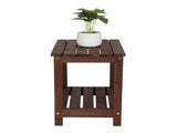 Rectangular Wood Side Table Light Brown 17586592