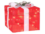 12in Motorized Pop-up Gift Box with Santa, Outdoor Christmas Decorations with Motor & 60 LED Lights, 64899974