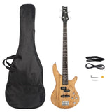 ZNTS GIB Electric Bass Guitar Full Size 4 String Burlywood 03995972