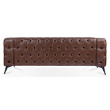 84.06Inch Width Traditional Square Arm removable cushion 3 seater Sofa W68041370