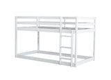 Solid Wooden, Solid Rubber Wooden Twin over Twin Loft Bed with Ladder, with Bed Platform of W504P191666