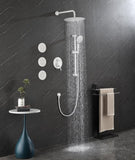 Shower System with Shower Head, Hand Shower, Slide Bar, Bodysprays, Shower Arm, Hose, Valve Trim, W92864247