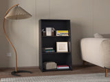 Black Bookcase with Three Shelf B062P252201