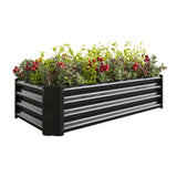 Metal Raised Garden Bed, Rectangle Raised Planter 421ft for Flowers Plants, Vegetables Herb Veezyo 62917214