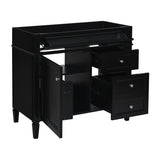 36'' Bathroom Vanity without Top Sink, Modern Bathroom Storage Cabinet with 2 Drawers and a Tip-out N710P186084B