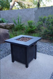 25" H Outdoor Patio Propane Gas Fire Pit Table - 50,000 BTU High-temperature-resistant carving W2691P231674