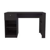 120-Home 47" Wide One Drawer Desk , Four Shelves, Writting Desk, Gamer Desk, Home Office, Living B070P254777