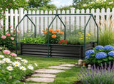 4 x 2 x 3 FT 3-in-1 Galvanized Raised Garden Bed with PVC Greenhouse Cover, Metal Elevated Planter 12288308