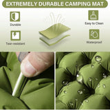 Double Air Mattress with Pillow, Built-in Foot Pump, 4-inch Camping Air Mattress, for Backpacking, 67946513