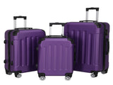 3-in-1 Luggage Set with Handle and Swivel Wheels 4-Corner ABS Trolley Case Aluminum Alloy Trolley 02663661