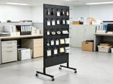 23.6 x 63 in Standing Pegboard Display Stand, with 30 Hooks for Grocery & Jewelry Shop 91292335