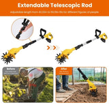 Cordless Electric Garden Tiller Cultivator With 20V Rechargeable Battery 3.93In Width 6.69In Depth 42519816