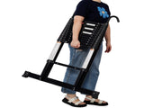 12.5FT Telescopic Ladder Aluminum Ladder with Non-Slip Feet and Stable Hook, Slow Down Safety W465P302857