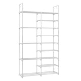 ZNTS FCH Double row 9 layers with handles Non-woven shoe rack Iron pipe + PP pad + plastic 18408970