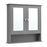 Gray bathroom cabinet with mirror 41387584