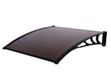 100 x 100 Household Application Door & Window Rain Cover Eaves Canopy Brown & 33684066