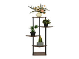 Tiered Corner Plant Stand, Tall Indoor Metal & MDF Flower Shelf, Multi-Layer Display Rack for Living 85306430