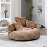 COOLMORE Lazy Sofa Durable Comfort Lounger High Back Bean Bag Chair Couch With Three Pillows for W395P252063