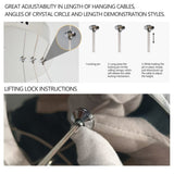 15.7-inch Fancy hanging ceiling lamps luxury modern pendant light crystal chandelier W1340P222514