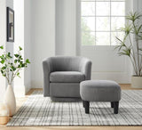 Swivel Accent Chair 360&deg Comfy Recliner Corduroy Arm Chair Single Sofa with Ottoman for Living Room W2582P179933