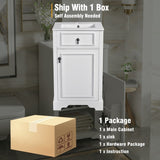20-Inch Bathroom Vanity with Ceramic Sink, Soft Close Door, Adjustable Shelf, and Door-Mounted N729P192077K