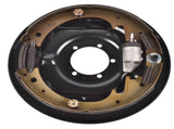 Driver Side 12" Hydraulic Brake Backing Plate Compatible with 7,000 lb Trailer Axles Mounts to 96466326