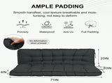 Outdoor Swing Cushions 70 Inch, Waterproof 4" Thick Porch Swing Cushion Replacement with Backrest 63302466
