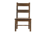 Classic Transitional Design Dining Chairs Set of 2 Solid Rubber Wood Dining Furniture Burnished B011P262313