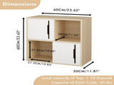 Modern Wooden Storage Cabinet with Sliding Doors, 2-Tier Open and Closed Shelves Organizer, White 98261273