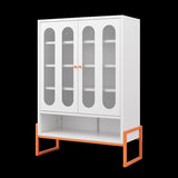 Modern minimalist double door shoe with adjustable mesh doors and high foot hollow storage W1247P257581