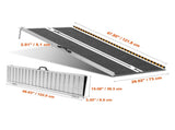 Portable Wheelchair Ramp, 4 ft 800 lbs Capacity, Non-Slip Aluminum Folding Threshold Ramp, Foldable T3342P363000
