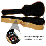 ZNTS 41" Folk Guitar Hardshell Carrying Case Fits Most Acoustic Guitars 39280715