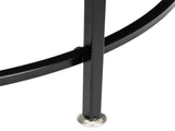 2 Layers 5mm Thick Tempered Glass Countertops Round Wrought Iron Coffee Table 87255188