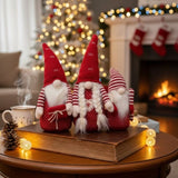 4PCS Set 21.3" Tall Christmas Gnome Family Red Halloween Decorations Harvest Festival Autumn Indoor 99591548