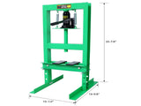 6 Ton Hydraulic Press, Benchtop Hydraulic Shop Press, H-Frame Garage Floor Press with Press Plates, 95736119