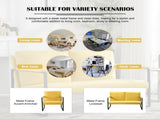 26.8 Inch Metal Frame Accent Chair, Padded Armchair with High-Density Foam Cushion, Removable B347P507330