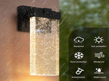 Outdoor waterproof transparent LED crystal wall lamp with light sense 05453058