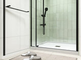 32-36"W X 72"H left and right opening universal pivot shower door, open outside, with 1/4" and 5/16" W2122P446434
